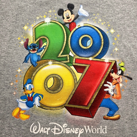 Vintage Disney Magic! Walt Disney World 2007 Souvenir Tee Mickey & Friends 3X - Picture 2 of 6